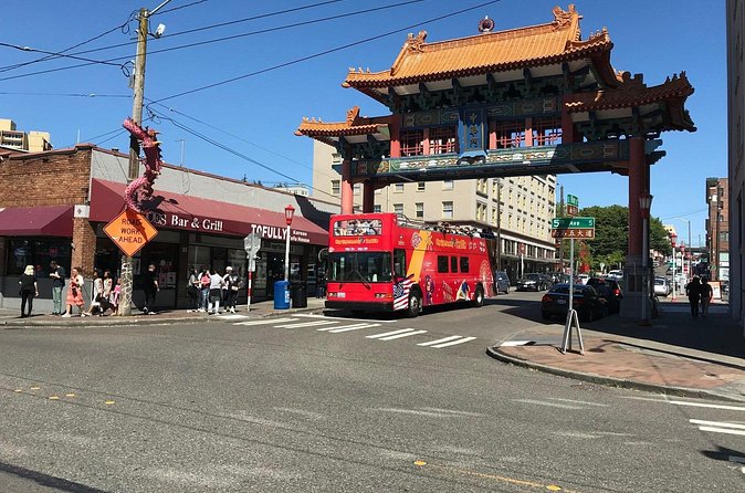 City Sightseeing Seattle HOHO Bus Tour + Bookable Extras - The Panama Hotel, Sky View, and the central library