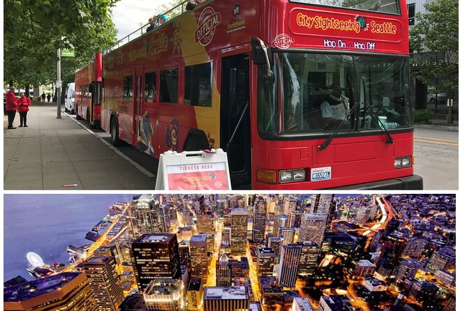 City Sightseeing Seattle HOHO Bus Tour + Bookable Extras - Waterfront piers, ferries, and the Edgewater