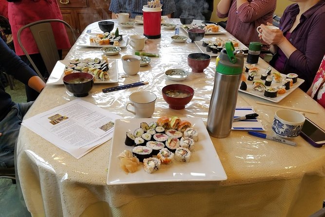 Hands on Sushi Rolls class - Timing, clothing, and arrival advice