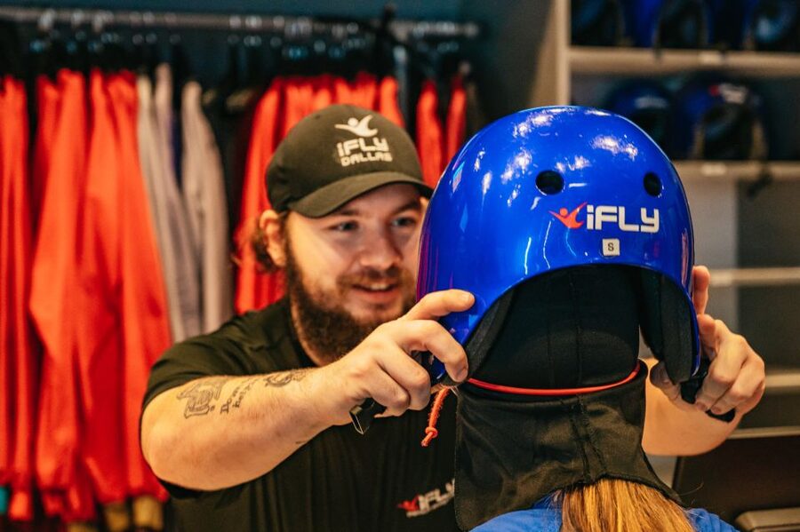 iFLY Seattle First Time Flyer Experience - Entering the 185-mph wind tunnel