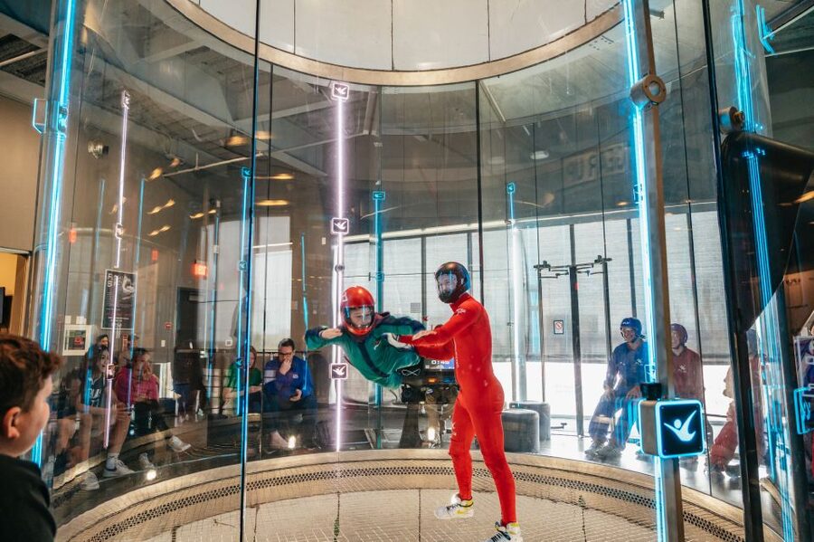 iFLY Seattle First Time Flyer Experience - Getting suited up with the included gear