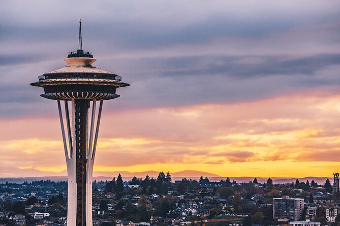 Pike Place Market, Space Needle Iconic 1-Day City Tour in Seattle - The Sky View Observatory at Columbia Center