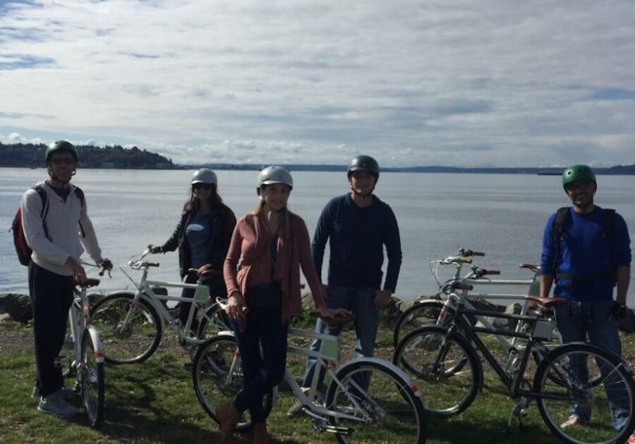 Seattle: 3 Hour Emerald City Standard Bike Tour - Getting fitted at the Seattle waterfront