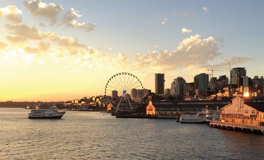 Seattle: Harbor Cruise with Local Guide - The Space Needle from Elliott Bay