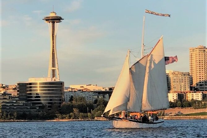 Seattle Sailing Harbor Tour - The Space Needle photo and the changing city view