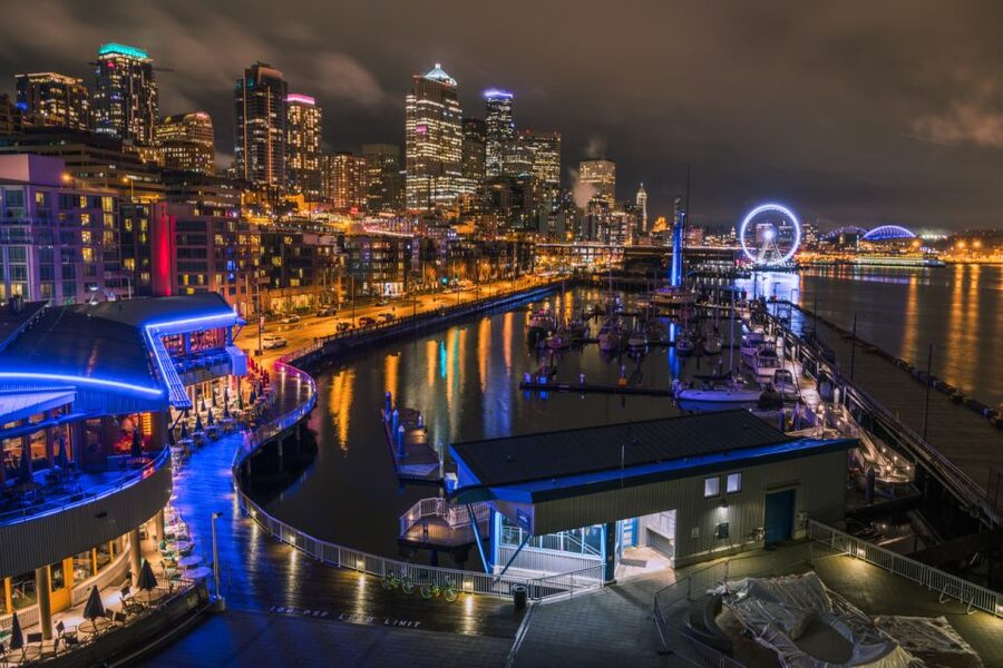 Seattle: Scenic Night Tour with Space Needle & Skywheel - A city drive instead of a long walking tour