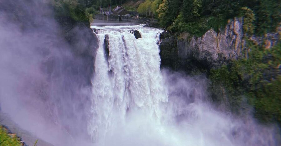 Seattle: Snoqualmie Falls and Twin Falls Guided Tour - Leaving Seattle in a small white van