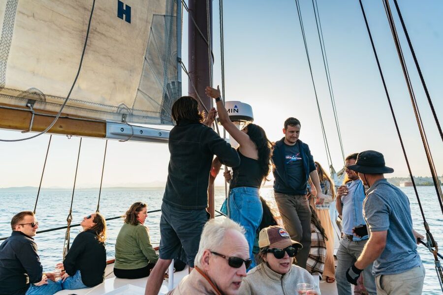 Seattle: Tall Sailboat Sunset Harbor Cruise - Drinks, Snacks, and the Onboard Mood