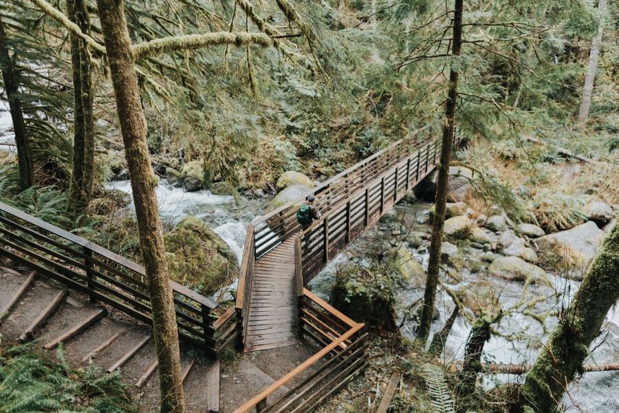 Seattle: Waterfall Wonderland Hike in Wallace Falls Park - The lower, middle, and upper falls