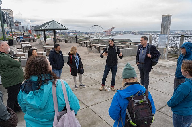 Seattle Waterfront History Walking Tour - Seeing the Aquarium area through old photographs
